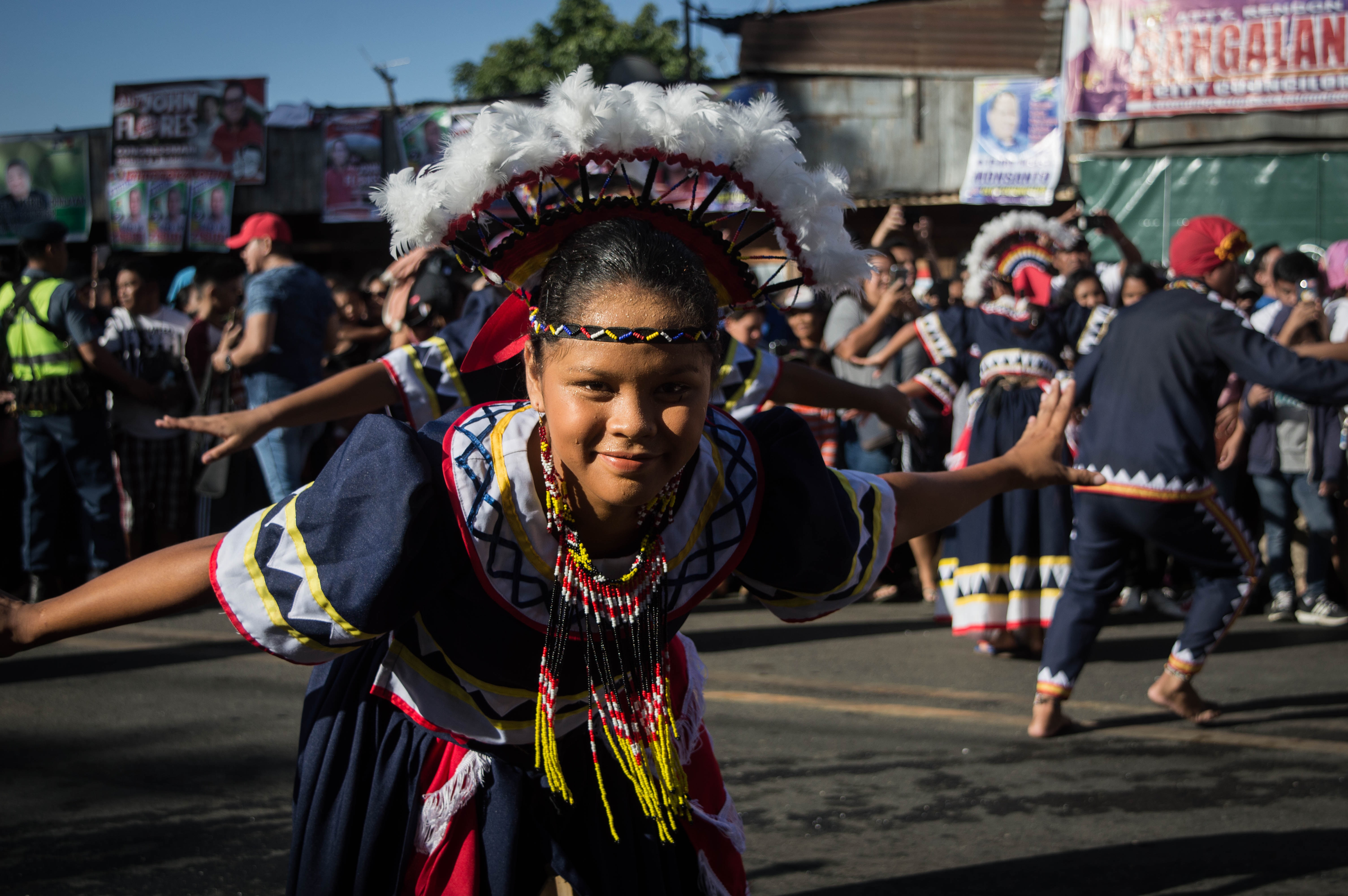 kultur straßenfestival auf den philippinen
